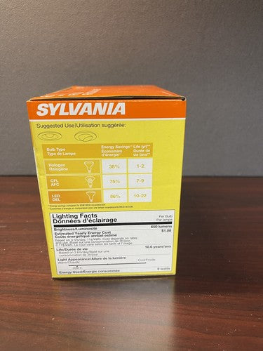 BRAND NEW SYLVANIA LED FLOOD LIGHTS 2 PACK BR30 BULBS DIMMABLE