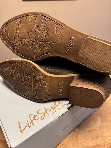 NEW IN BOX LIFE STRIDE SOFY SYSTEM PAYTON BLACK CASUAL SD SZ 11 WIDE BLACK