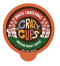 CRAZY CUPS FLAVORED COFFEE 22 Ct PODS KEURIG RCL K-CUPS WHITE CHRISTMAS