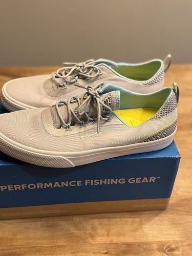 Columbia PFG Performance Fishing Gear Lace-up flat Gray Shoes BL4629-082 SZ 7.