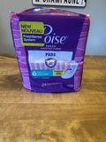 Poise 7 Ultra Absorbent Long Pads 24 Pack Fresh Protection Incontinence