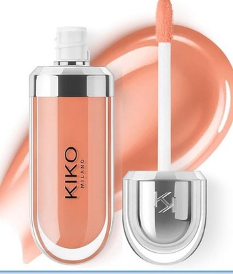 KIKO Milano 3D Hydra Lip Gloss – High Shine, Hydrating, Plumping, 08 Rosewood
