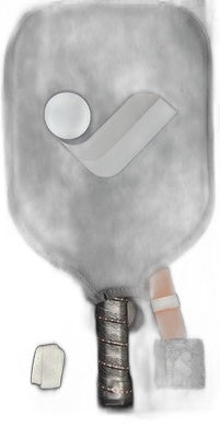 JOJOLEMON Shark Carbon Fiber Pickleball Paddle 16mm USAPA Approved w/ Case NIB
