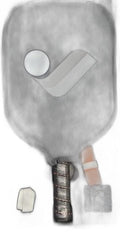 JOJOLEMON Shark Carbon Fiber Pickleball Paddle 16mm USAPA Approved w/ Case NIB