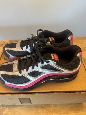 NIKE Size 7 Women's Reax Run 5 Black Pink 407987-001 Running Shoes Training