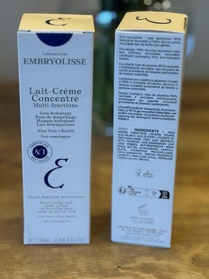 Embryolisse Lait-Crème Concentré 75ml Duo Pack Multi-Function Moisturizer New
