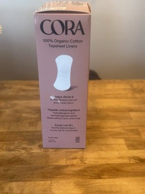 Cora 100% Organic Cotton Topsheet Liners, 160ct