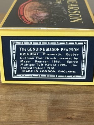 Mason Pearson Handy Bristle B3 Dark Ruby Pure Boar Hair Brush W/ Cleaning Brush