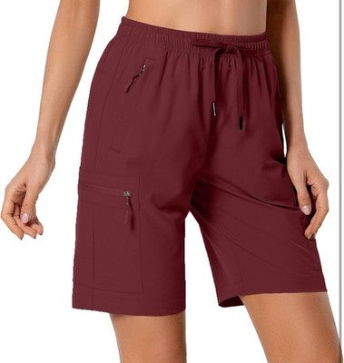 Women's Golf Casual Short Quick Dry Water Resistant Workout Travel Cargo Shorts
