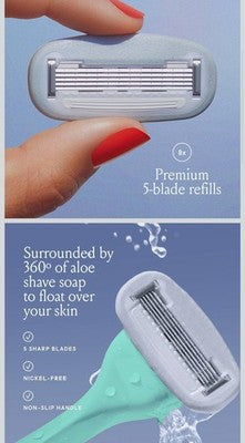 Billie Women’s Razor Refill Blades 5-Blade Cartridges - 8 count