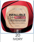 L'Oreal Infallible 24H Fresh Wear Foundation In A Powder 125 Ivory Buff 0.31oz