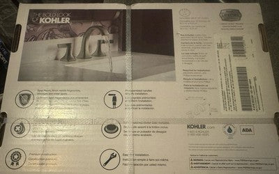 Brand New Kohler Riverly 8” Widespread Bathroom Faucet Brushed Nickel BN