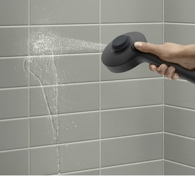 New KOHLER Claro Dual Wall-Mount Fixed and Handheld Shower Head in Matte Black