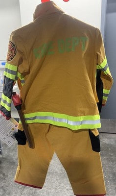 Teetot Adventure Factory Firefighter Costume Child Size 3-4 NWT Helmet Axe Radio