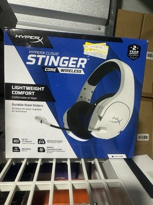 HyperX Cloud Stinger Core Wireless Gaming Headset PS5 PS4 PC White 4P5J1AA