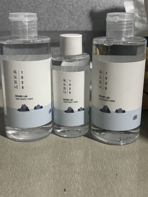 ROUND LAB Gentle Boosting 1025 Dokdo Toner 3 Pack  6.76ozx2 +3.38oz New No Box