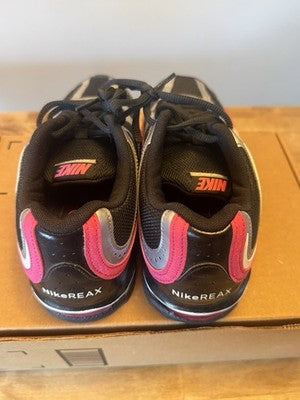 NIKE Size 7 Women's Reax Run 5 Black Pink 407987-001 Running Shoes Training