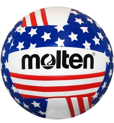 Molten Recreational Volleyball Stars & Stripes Adult Indoor Outdoor Synthetic