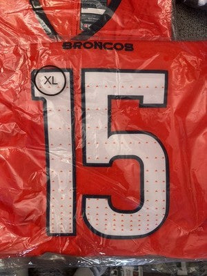 Nike NFL Denver Broncos Nik Bonitto #15 On Field Alternate Orange Jersey XL New