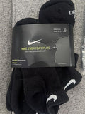Nike Everyday Plus Cotton Cushioned Low Socks 6 Pack Men 8-12 Black