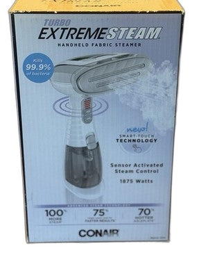 New Conair, Turbo Extreme Steam - Hand-Held Touch Sensor Garment Fabric Steamer