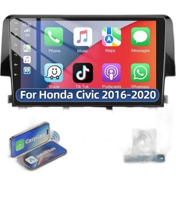 Android Car Stereo for 2016–2021 Honda Civic | 9” Touchscreen Radio w/ Apple