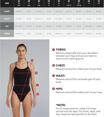 TYR Women's Standard TYReco Solid Diamondback Swimsuit, Black, 30