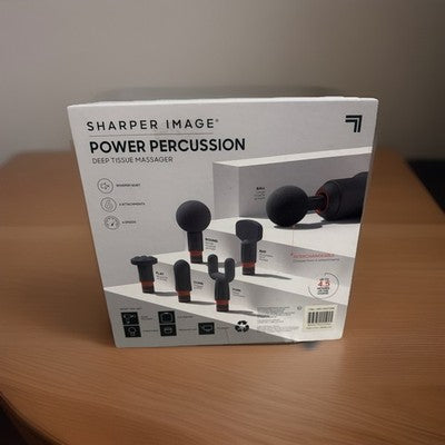 Sharper Image 2437599 Power Percussion Deep Tissue Massager - Gray