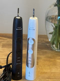 Philips Sonicare HX7511 Electric Toothbrush Set Dual Handles + Heads Cha