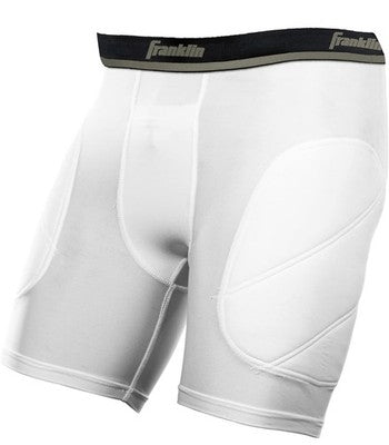 Franklin Youth Baseball Softball Sliding Shorts with Cup Compartment Protection