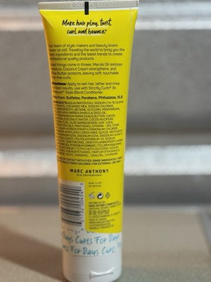 MARC ANTHONY STRICTLY CURLS 3x MOISTURE TRIPLE BLEND SHAMPOO 8.45 Oz COCONUT