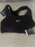 Nike Swoosh Medium Support Padded Sports Bra Women's Size Medium Black