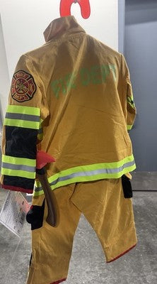 Teetot Adventure Factory Firefighter Costume Child Size 3-4 NWT Helmet Axe Radio