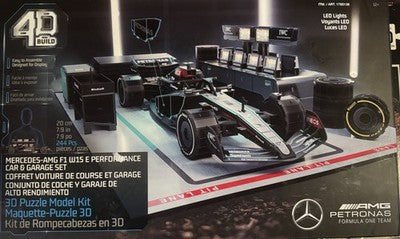 4D Build Mercedes AMG F1 W15 E Performance Car Garage Set 3D Puzzle LED 1785136