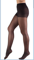 Truform Sheer Compression Pantyhose, 8-15 mmHg, Women's Shaping Tights Black
