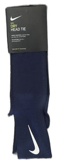 Nike Dri-FIT Dry Head Tie Navy Blue Adjustable Sweat-Wicking Headband NWT