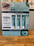 RoC Hydrate Plump Eye Cream 0.6 Floz 3 Tube Hyaluronic ACID + Caffeine + Peptide