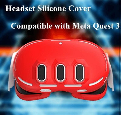 Front Shell Headset Case Silicone Cover Skin Compatible with Oculus/Meta Quest 3