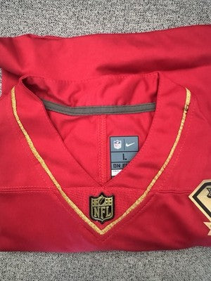 Nike NFL San Francisco 49ers Christian McCaffrey #23 On Field Red Jersey L New
