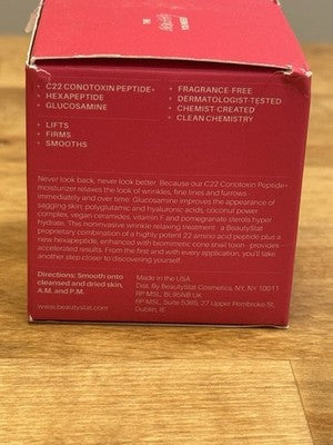 Brand New BeautyStat Peptide Wrinkle Relaxing Moisturizer 1.7oz Sealed