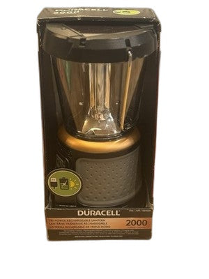 Brand New Duracell 2000 Lumen Tri-Power Rechargeable Lantern 1654528 Sealed
