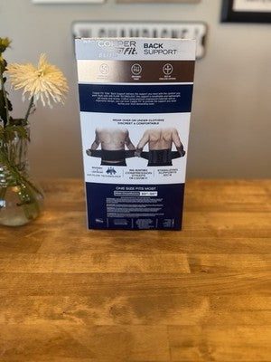 Copper Fit Elite Air Back Brace Back Support One Size (New in Box)