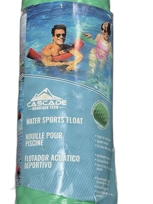 Cascade Mountain Tech Water Sports Float Pool Noodle Red 46” Massage Grip NEW