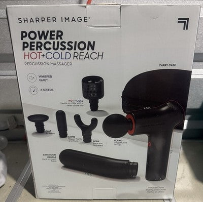 Sharper Image Power Percussion Hot+Cold Reach Massager Extension Handle 4333009⁠