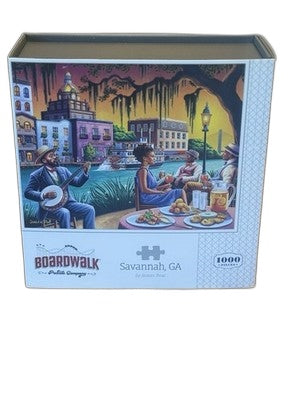 Boardwalk Savannah GA 1000 Piece Puzzle by James Poai New Sealed Iconic Scene