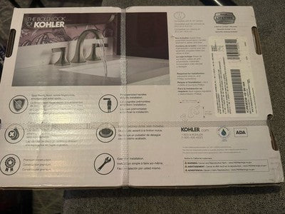 Brand New Kohler Riverly 8” Widespread Bathroom Faucet Brushed Nickel BN