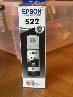 Epson 522 Single Ink Bottle - Black  T522120-S / T522120-CP Exp 2029