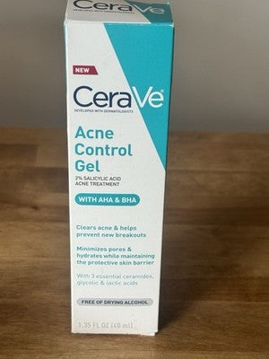 Genuine CeraVe Acne Control Gel 40ml - Blemish Treatment 2% SA AHA BHA - New