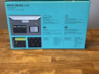 Logitech K480 Wireless Multi-Device Keyboard, Bluetooth, Universal 1 Yr Battery