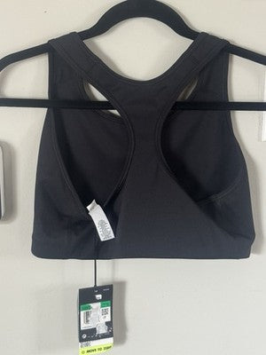 Nike Swoosh Sports Bra Black Medium Support Dri-Fit Non-Padded L BV3630-010